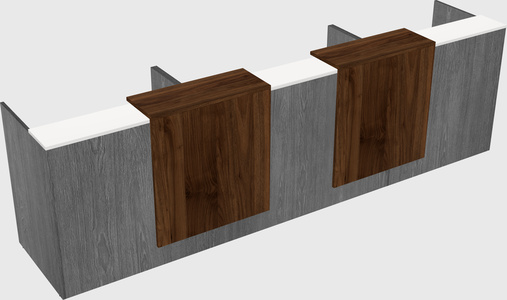 Long reception desk