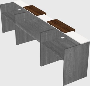 Long reception desk