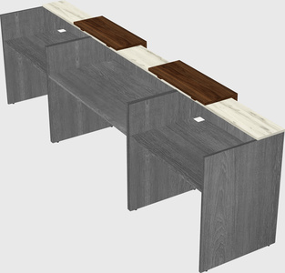 Long reception desk