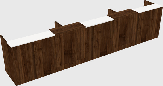 Long reception desk
