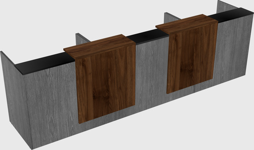 Long reception desk