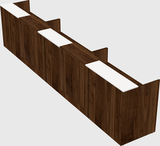 Long reception desk