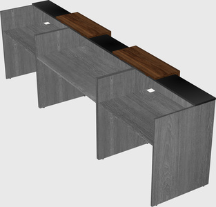 Long reception desk
