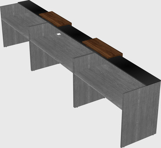 Long reception desk