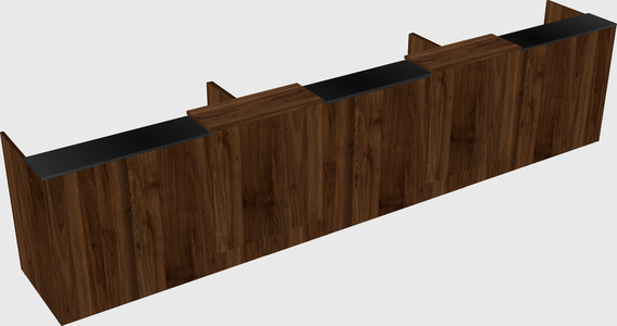Long reception desk
