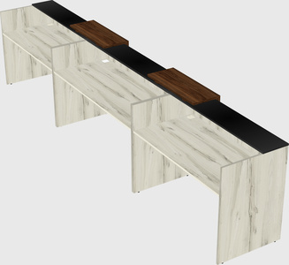 Long reception desk