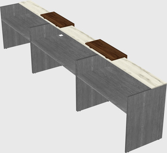 Long reception desk