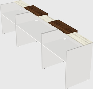 Long reception desk