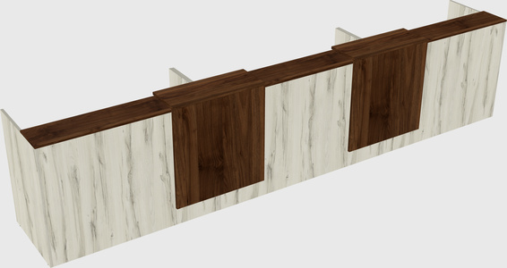 Long reception desk