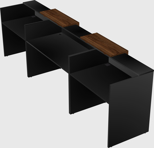Long reception desk
