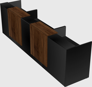 Long reception desk