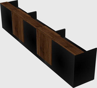 Long reception desk