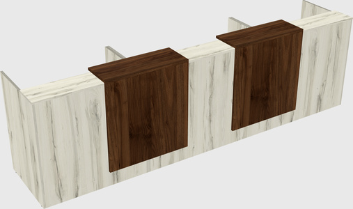 Long reception desk