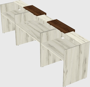 Long reception desk
