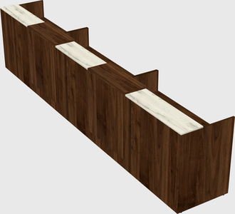 Long reception desk