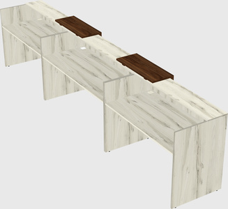 Long reception desk