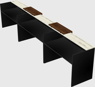 Long reception desk