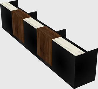 Long reception desk