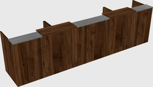 Long reception desk