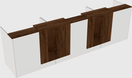 Long reception desk