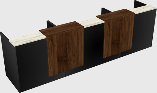 Long reception desk