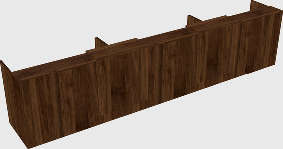Long reception desk