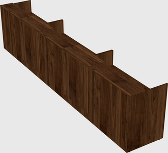 Long reception desk