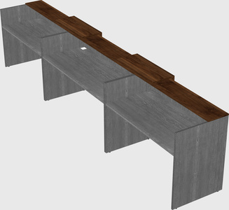 Long reception desk