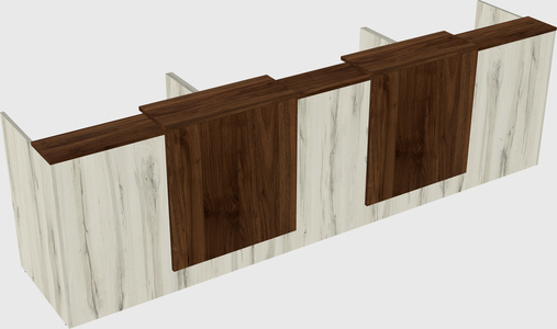 Long reception desk