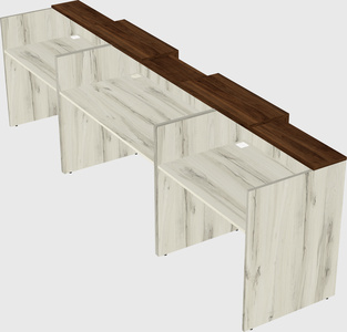 Long reception desk