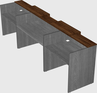 Long reception desk