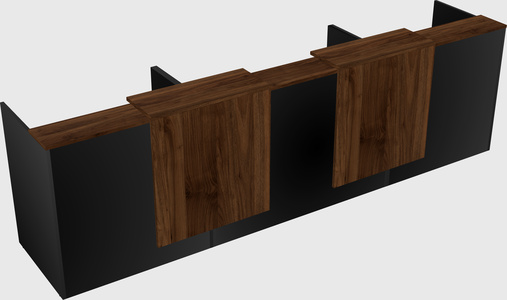 Long reception desk