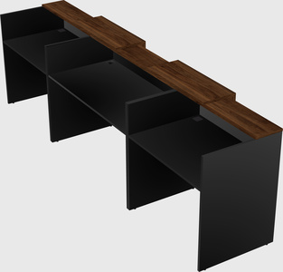 Long reception desk