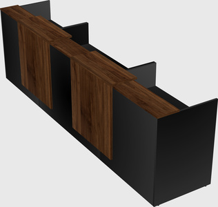 Long reception desk