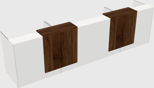 Long reception desk