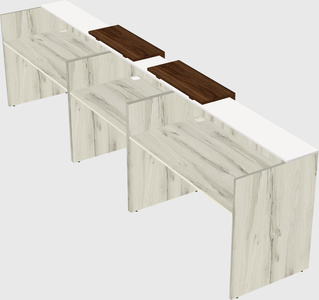 Long reception desk