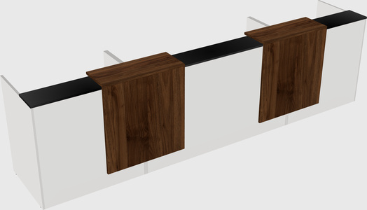 Long reception desk