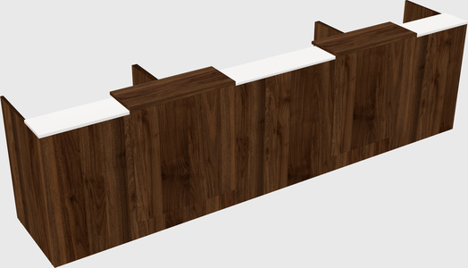 Long reception desk