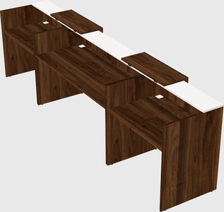 Long reception desk