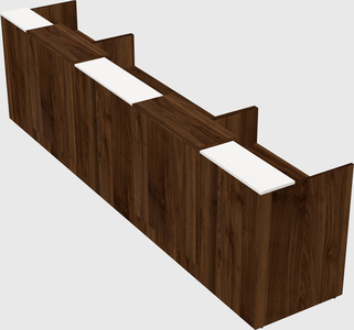Long reception desk