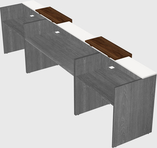 Long reception desk