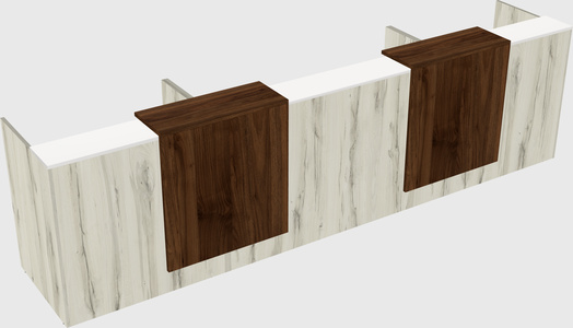Long reception desk