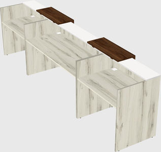 Long reception desk