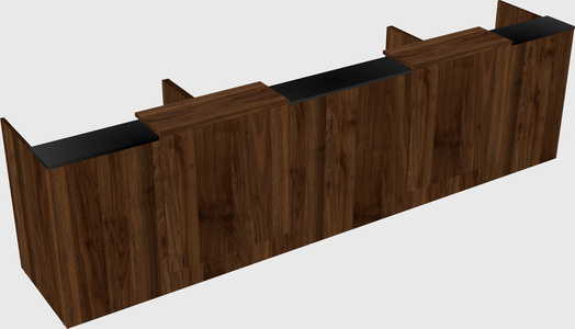 Long reception desk