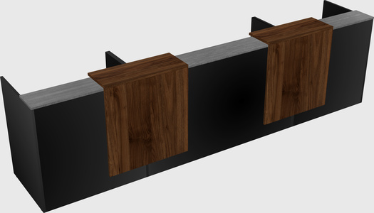 Long reception desk
