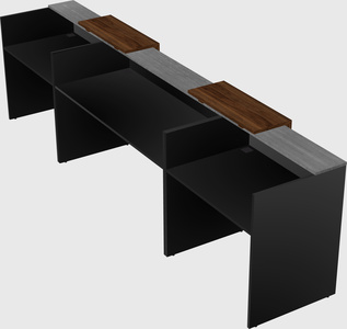 Long reception desk