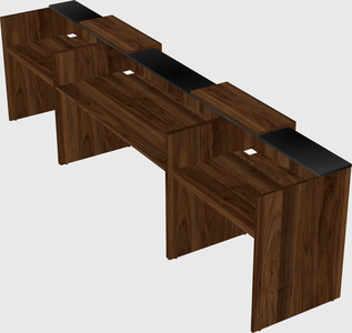 Long reception desk