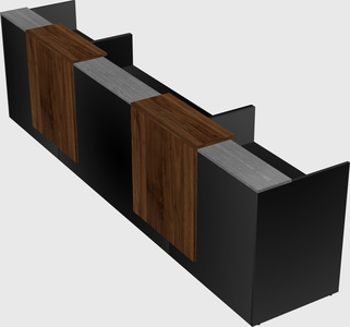 Long reception desk