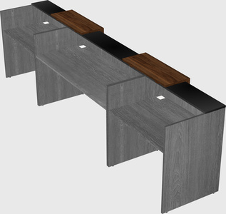 Long reception desk