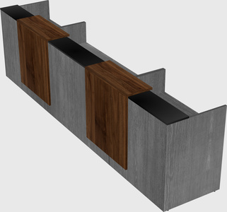 Long reception desk